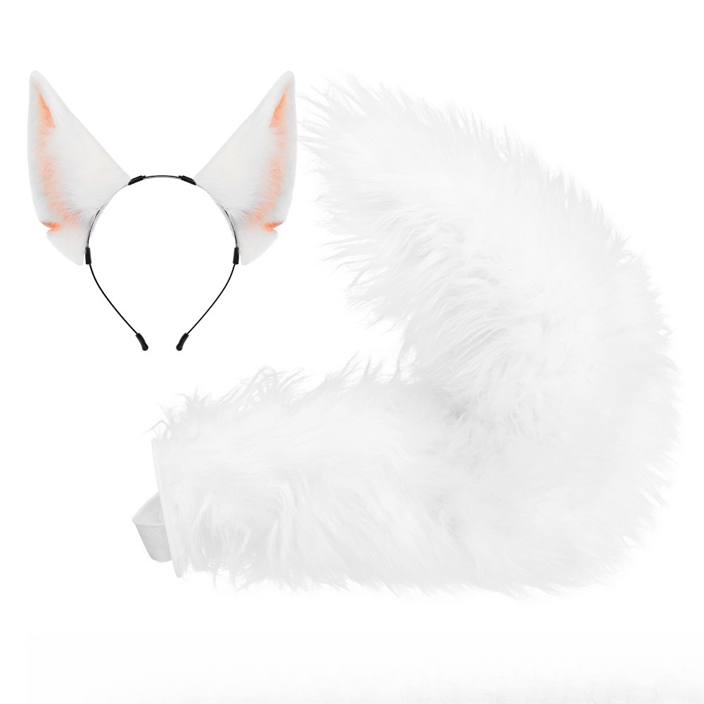 Cosplay Prop Kit - Tail Kemonomi Faux Fur Fox Ears