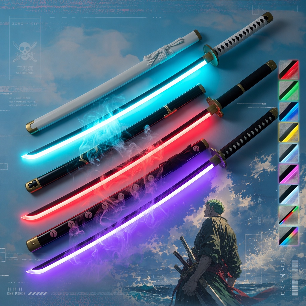 40inch One Piece Roronoa Zoro  - Cosplay Prop Katana 评论和价格