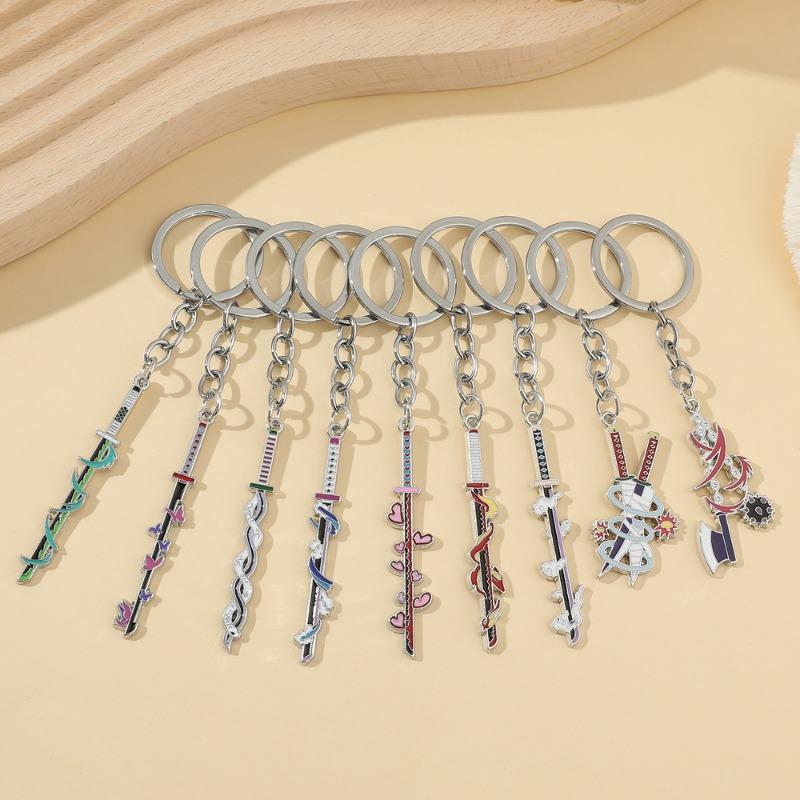 Anime Sword Keychain Demon Sla - Cosplay Prop Katana 评论和价格