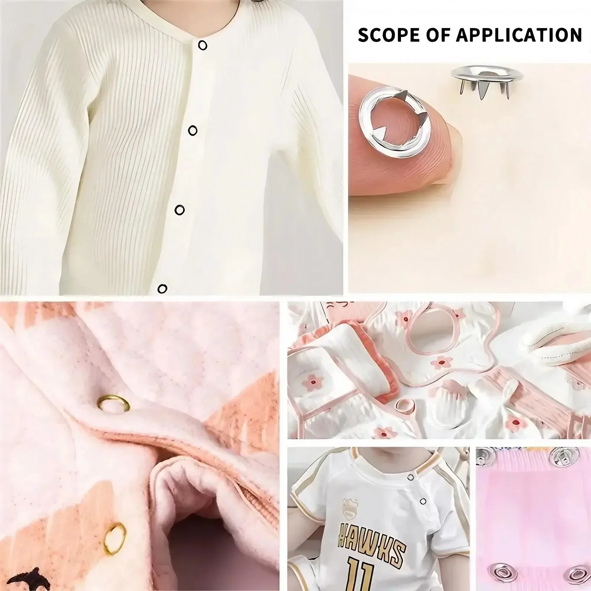 1 Set 201 Pcs Hand Pressed No  - Snap Fastener Set 评论和价格