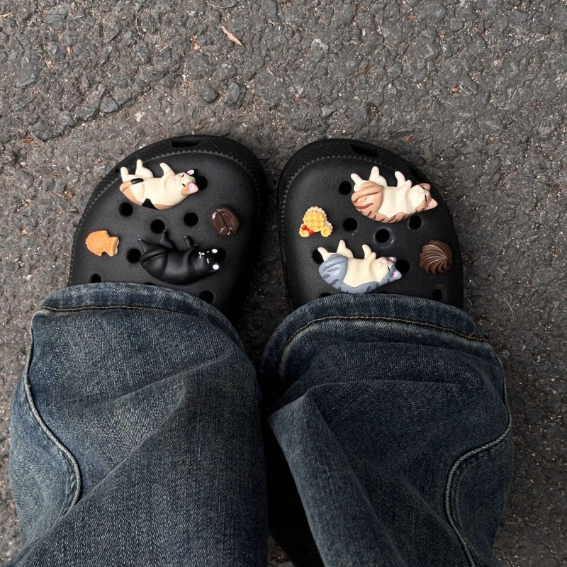 8Pcs Summer Fashion Shoe Charm - Snap Fastener Set 评论和价格